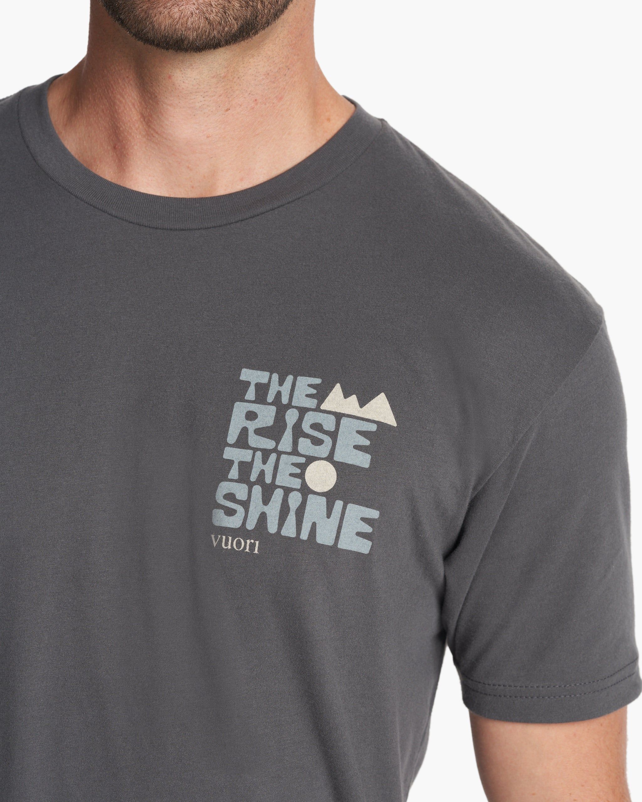 TRTS Block Tee | Charcoal sold by Vuori product image thumbnail 3