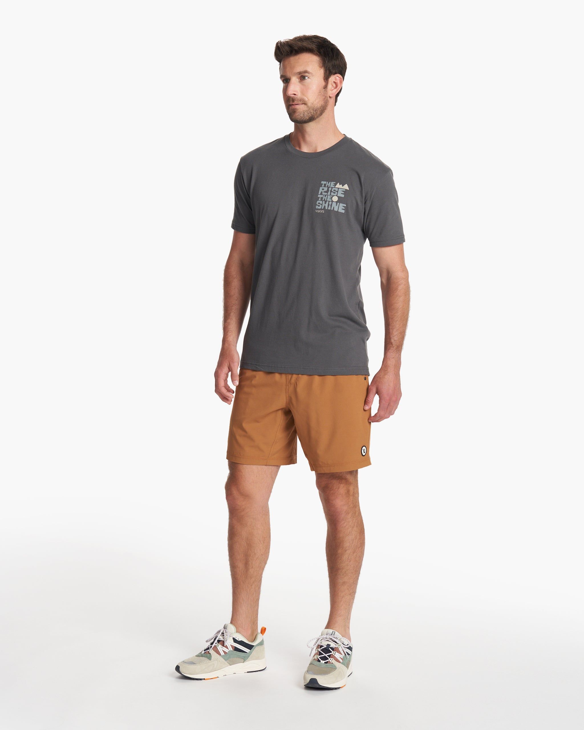 TRTS Block Tee | Charcoal sold by Vuori product image thumbnail 5