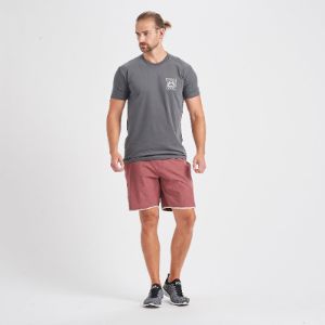 Geometric Pocket Tee | Charcoal sold by Vuori
