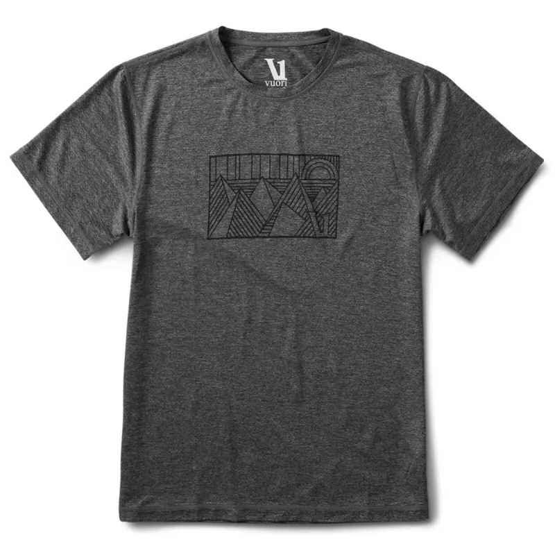 Stainglass Tech Tee | Heather Grey made by Vuori