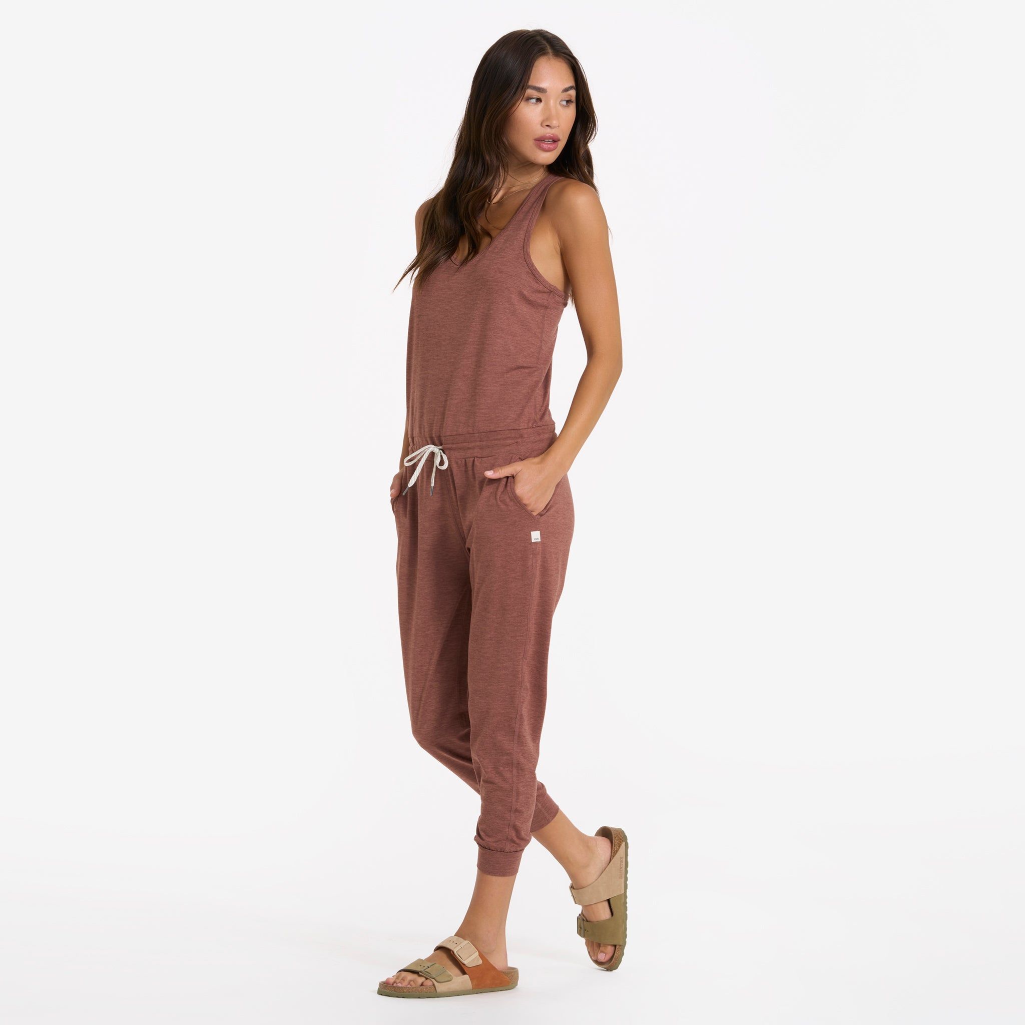 Lux Jumpsuit | Terracotta Heather sold by Vuori product image thumbnail 3