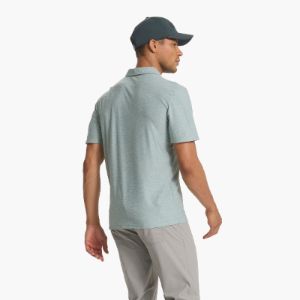 Strato Tech Polo | Neptune Heather sold by Vuori