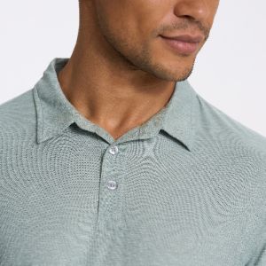 Strato Tech Polo | Neptune Heather sold by Vuori
