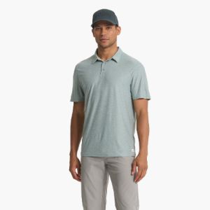 Strato Tech Polo | Neptune Heather sold by Vuori