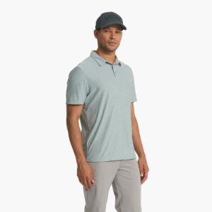 Strato Tech Polo | Neptune Heather sold by Vuori