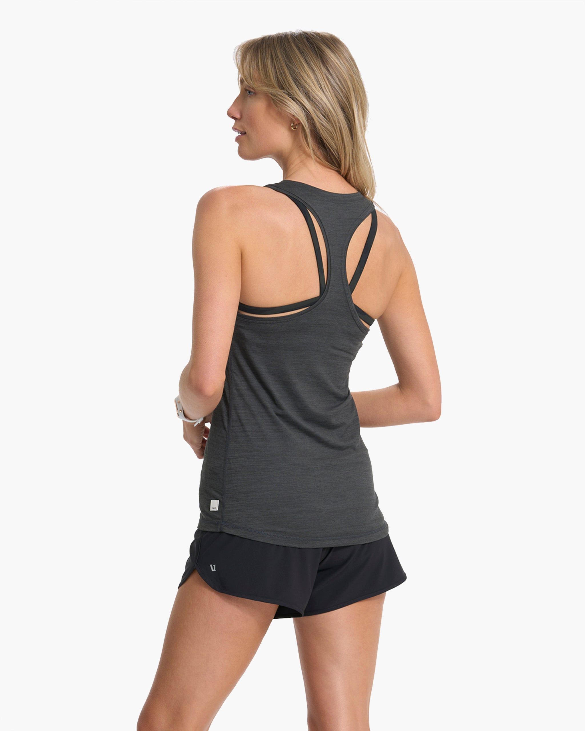 Lux Performance Tank | Charcoal Heather sold by Vuori product image thumbnail 6