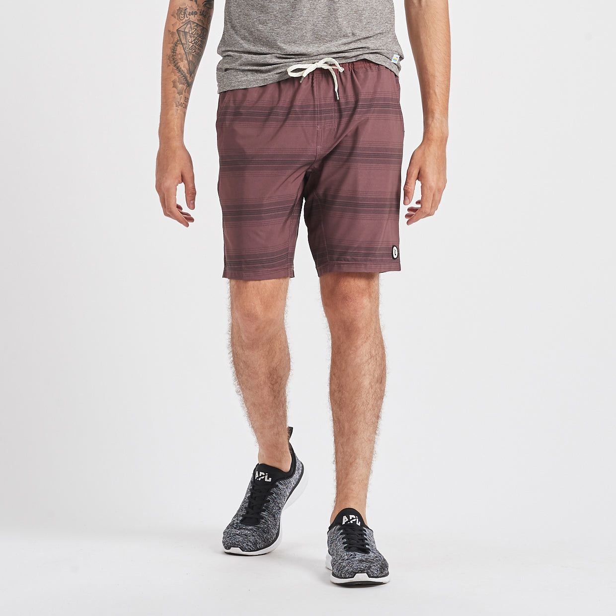 Kore Short | Fig Black Stripe sold by Vuori product image thumbnail 2