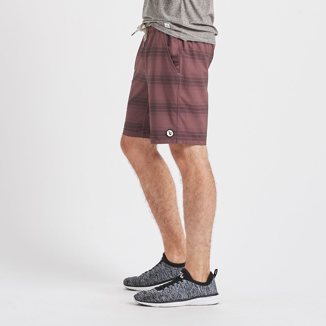 Kore Short | Fig Black Stripe sold by Vuori product image thumbnail 3