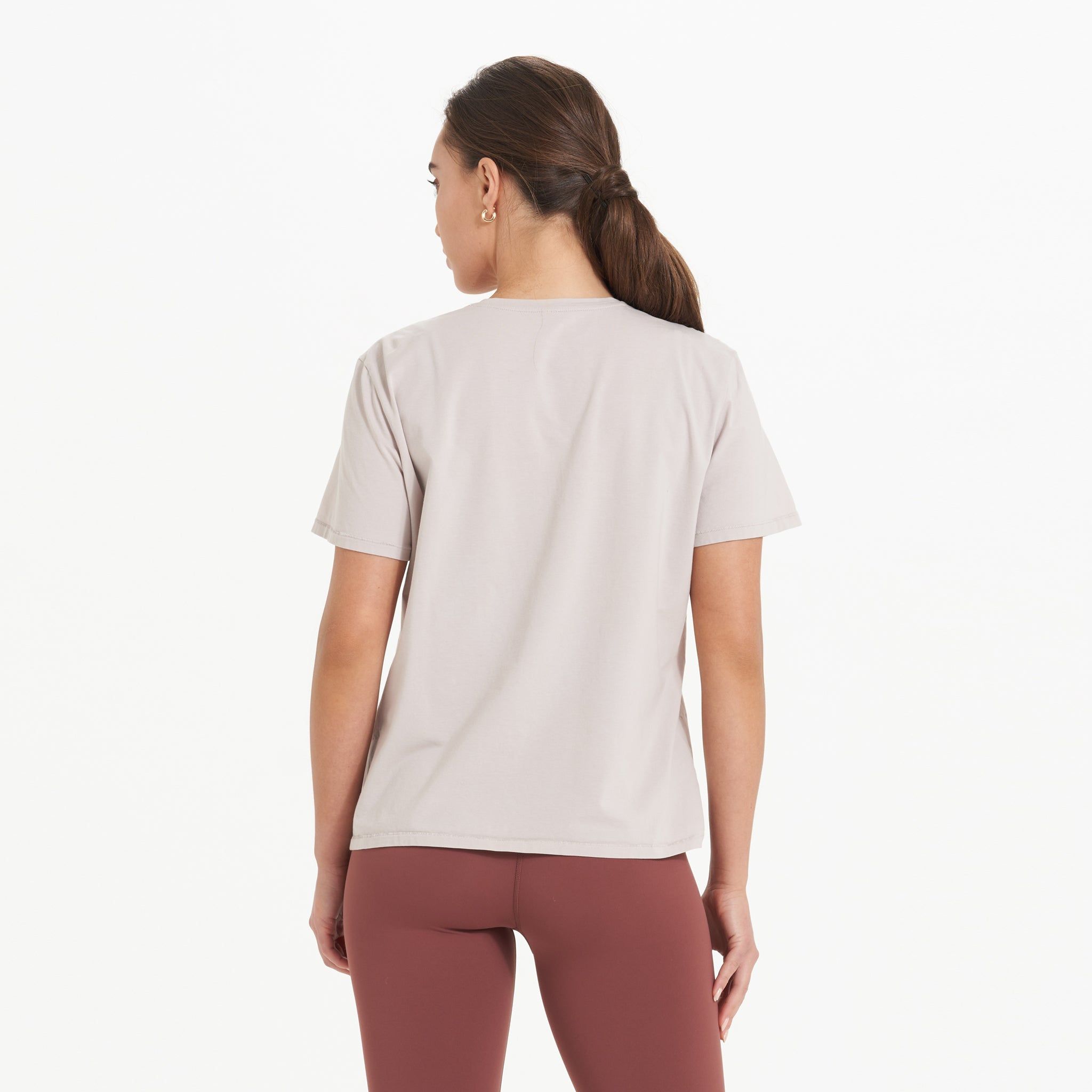 Feather Tee | Oyster sold by Vuori product image thumbnail 3