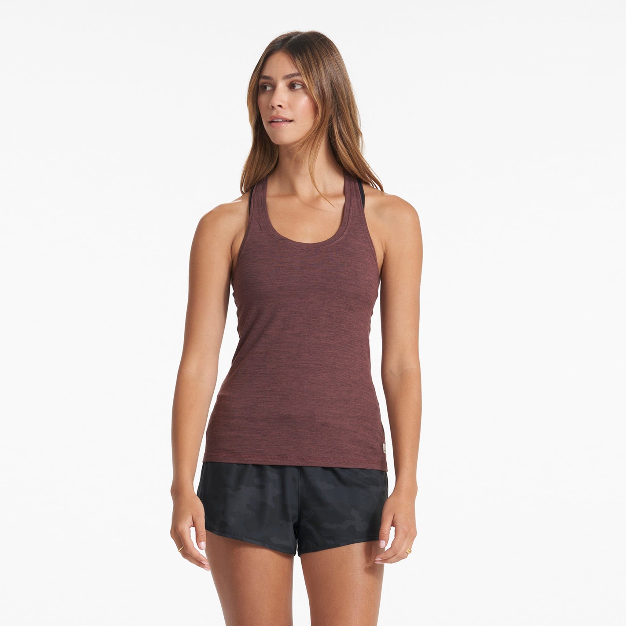 Lux Performance Tank | Chestnut Heather sold by Vuori product image thumbnail 2