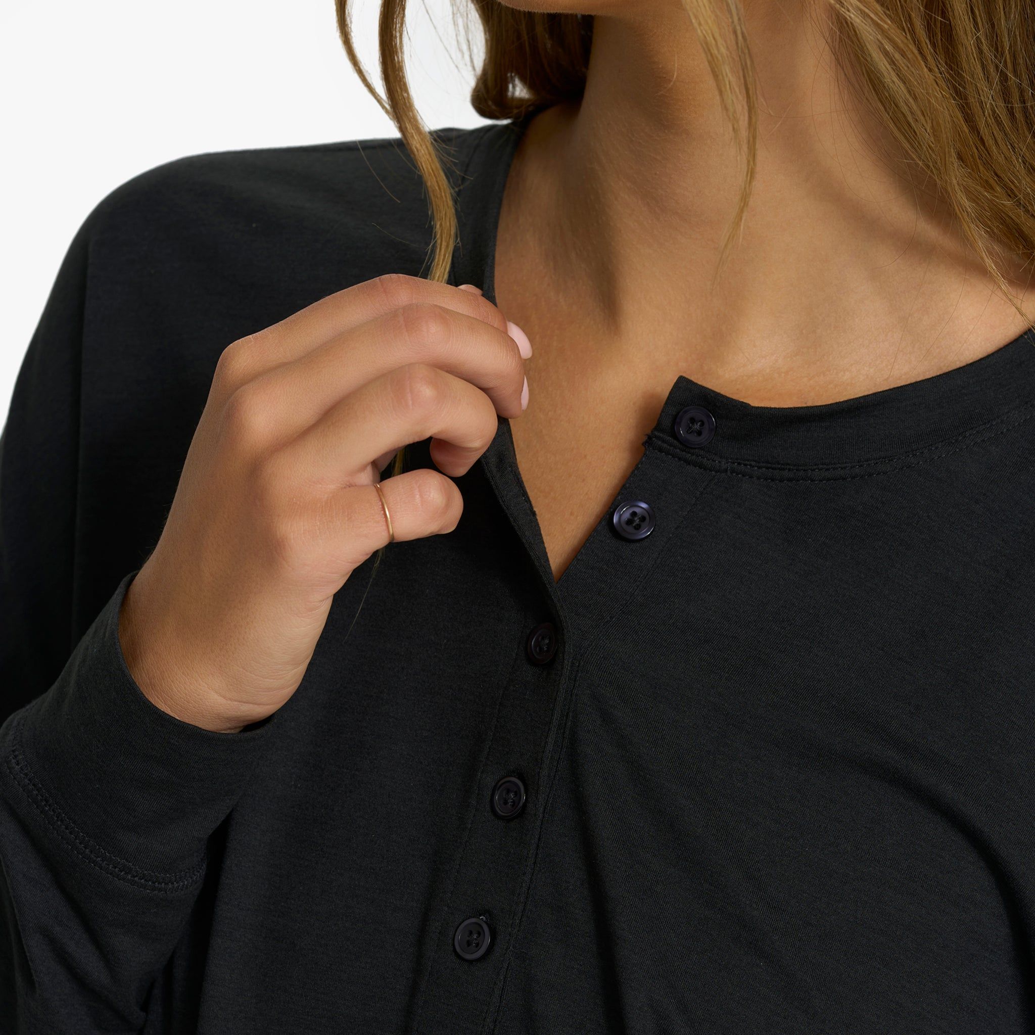 Lux Henley Jumpsuit | Black Heather sold by Vuori product image thumbnail 7