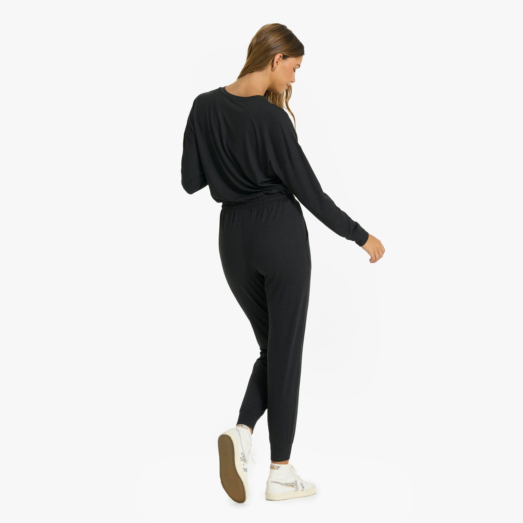 Lux Henley Jumpsuit | Black Heather sold by Vuori product image thumbnail 5