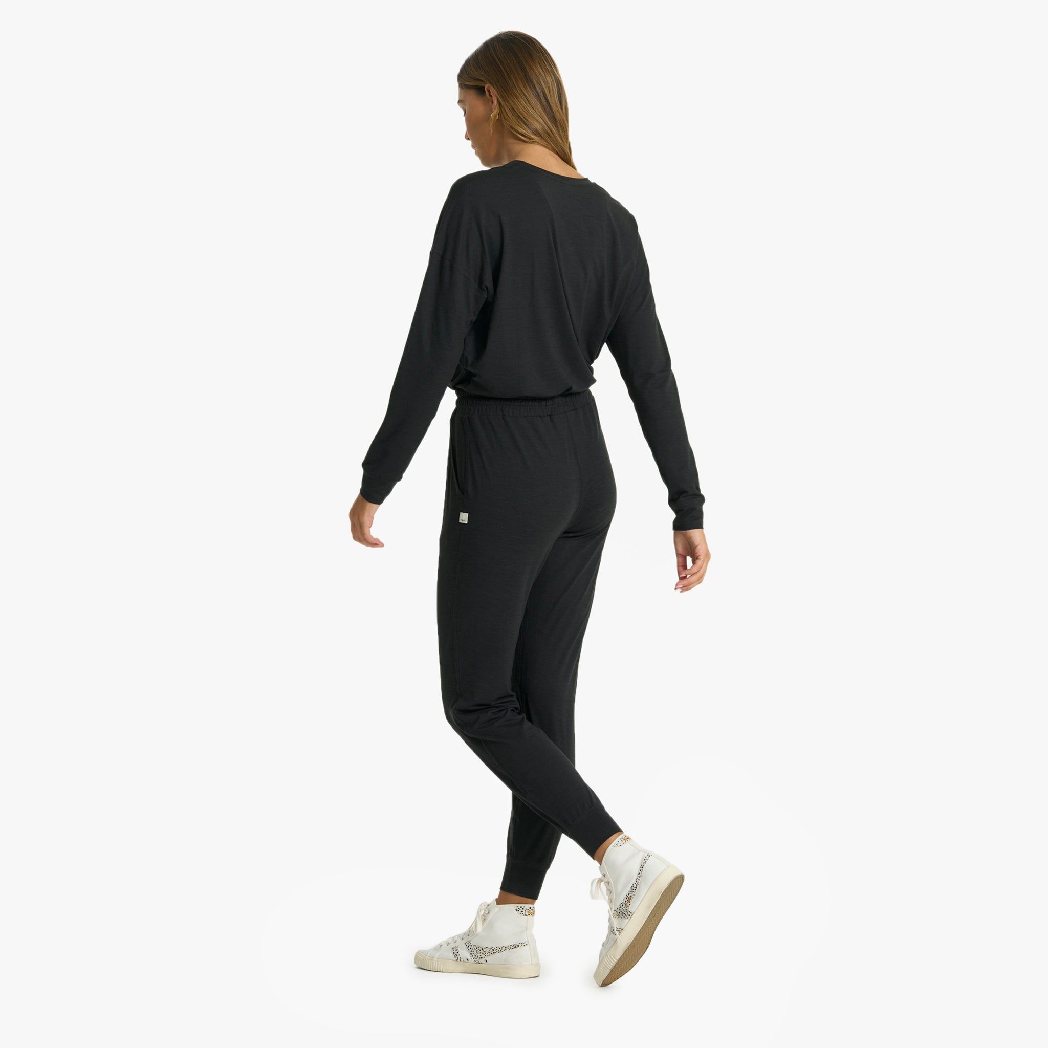 Lux Henley Jumpsuit | Black Heather sold by Vuori product image thumbnail 4
