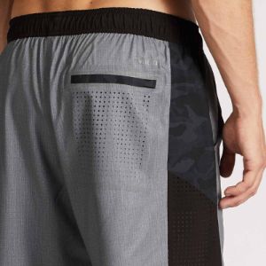 Future Short | Heather Grey / Black Camo sold by Vuori