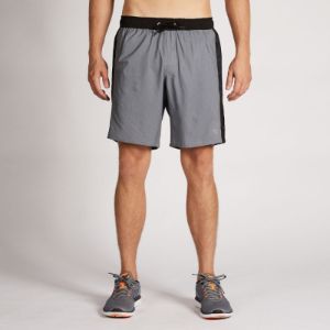 Future Short | Heather Grey / Black Camo sold by Vuori