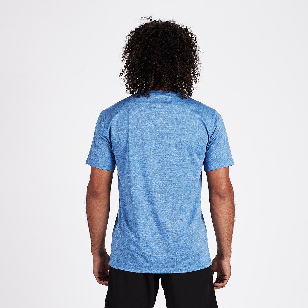Mountain Line Tech Tee | Azure sold by Vuori product image thumbnail 4