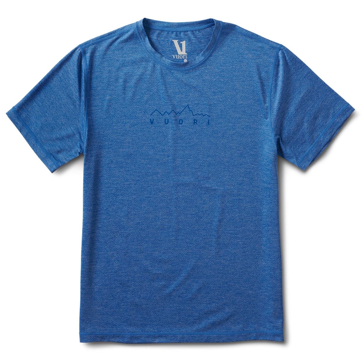 Mountain Line Tech Tee | Azure sold by Vuori