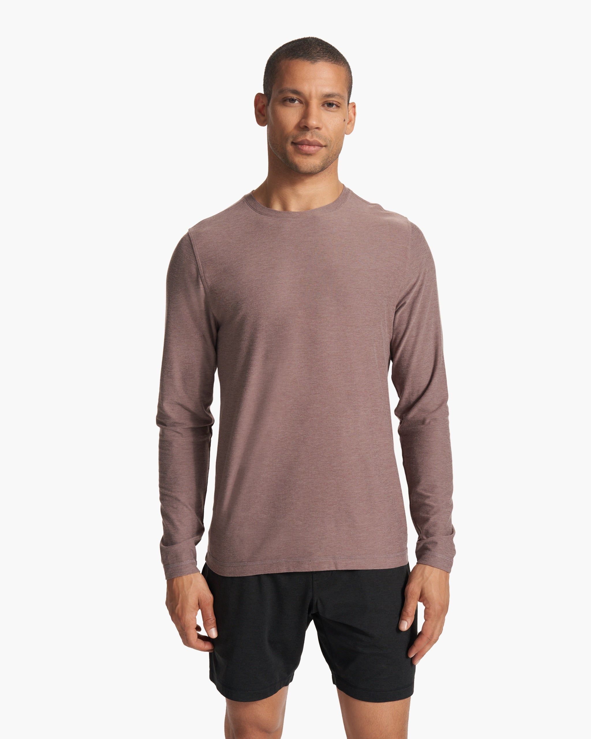 Long Sleeve Strato Tech Tee | Hazel Heather sold by Vuori product image thumbnail 2