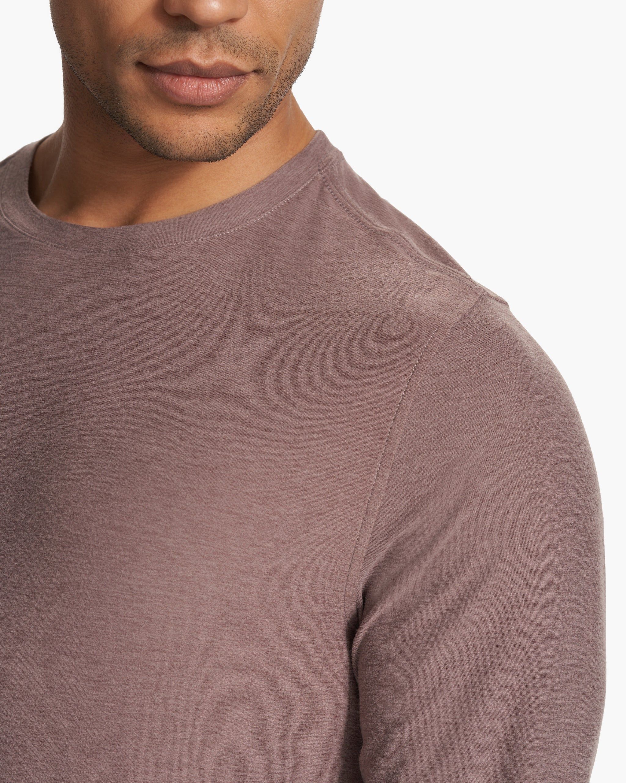 Long Sleeve Strato Tech Tee | Hazel Heather sold by Vuori product image thumbnail 5