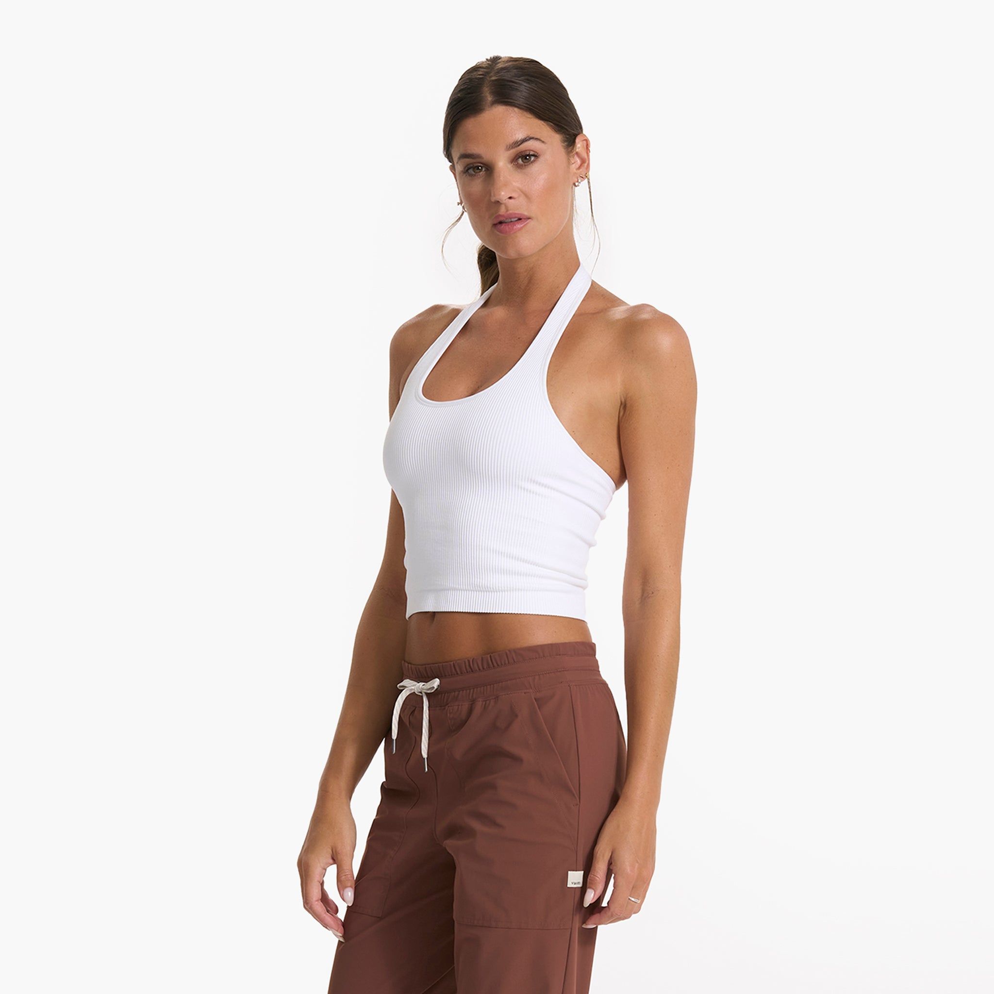 Simplicity Halter | White sold by Vuori product image thumbnail 2