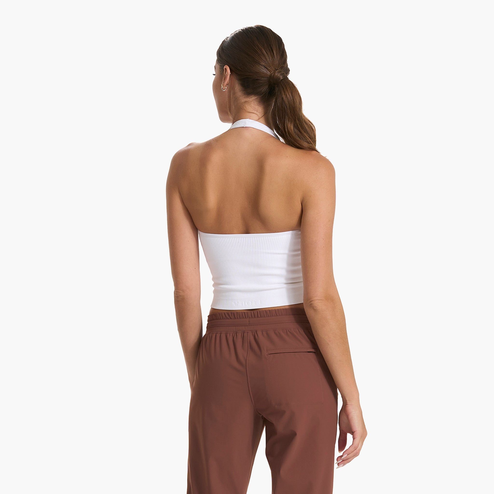 Simplicity Halter | White sold by Vuori product image thumbnail 3