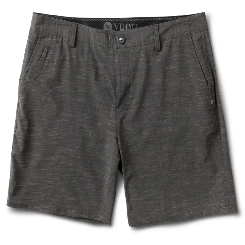 Maldive Short | Black Textured Stripe sold by Vuori