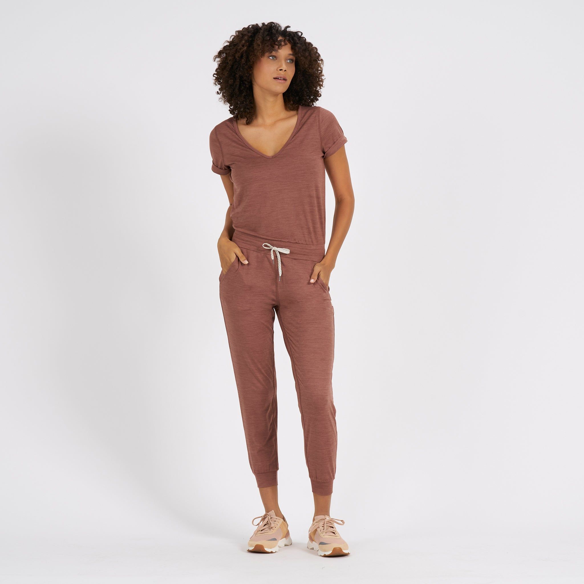 All Day Jumpsuit | Terracotta Heather sold by Vuori product image thumbnail 2