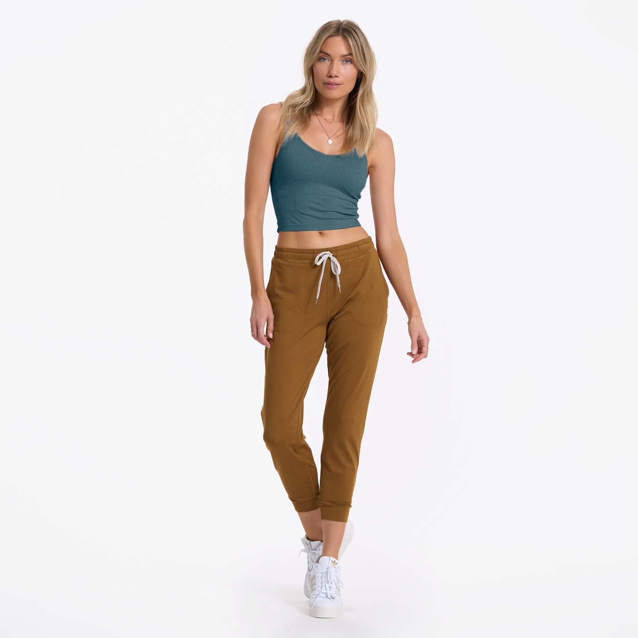 Halo Performance Crop | Stone Heather sold by Vuori product image thumbnail 4
