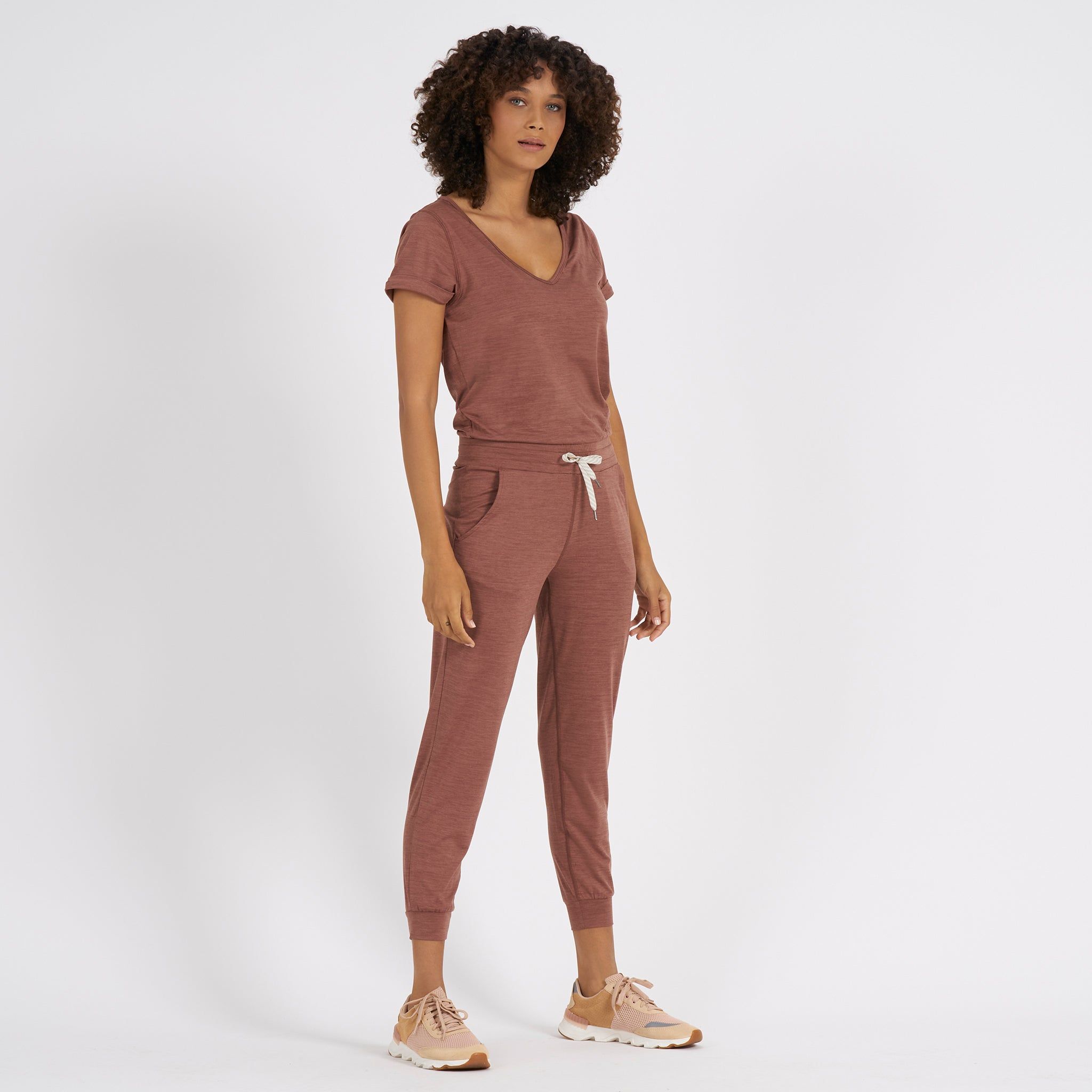 All Day Jumpsuit | Terracotta Heather sold by Vuori product image thumbnail 3