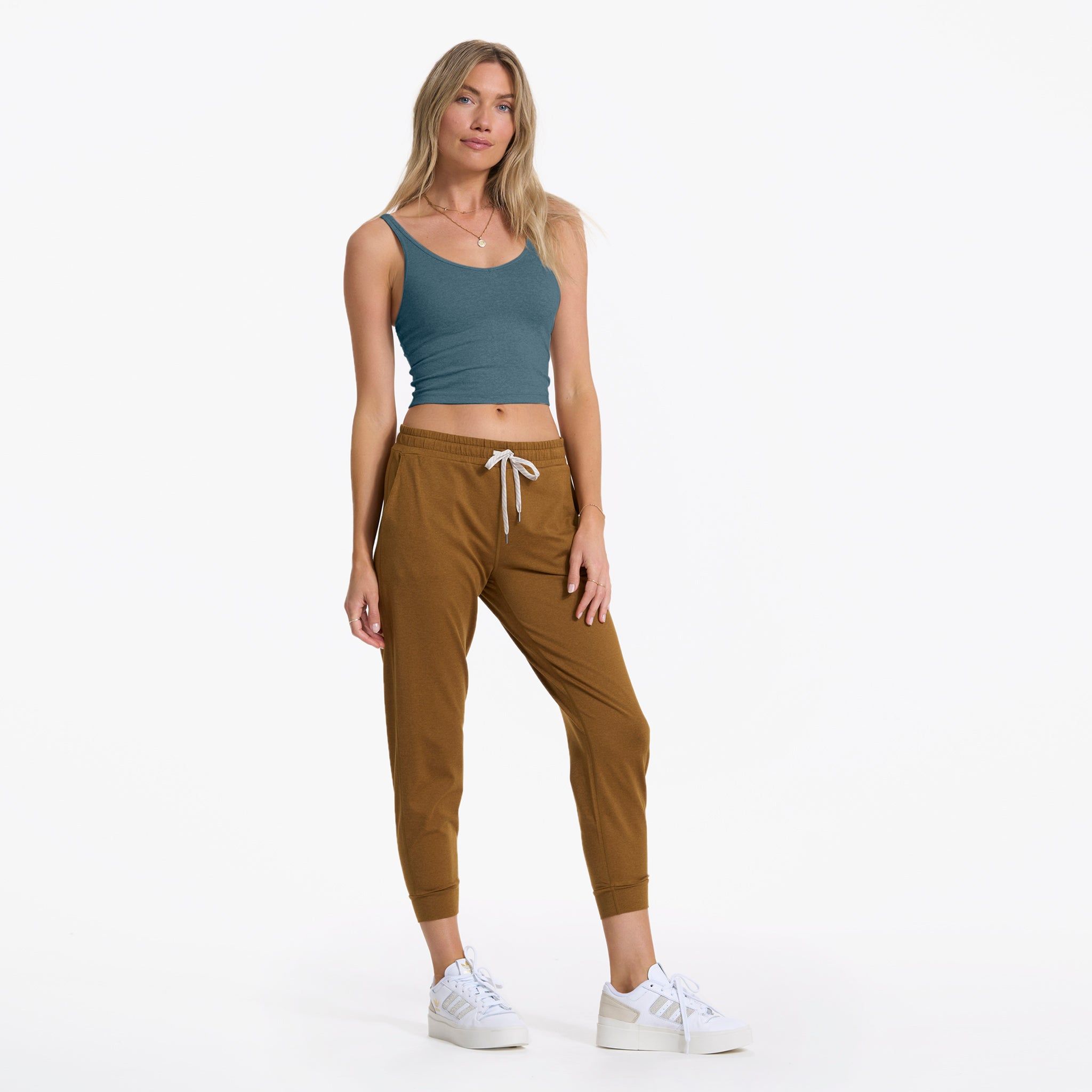 Halo Performance Crop | Stone Heather sold by Vuori product image thumbnail 5