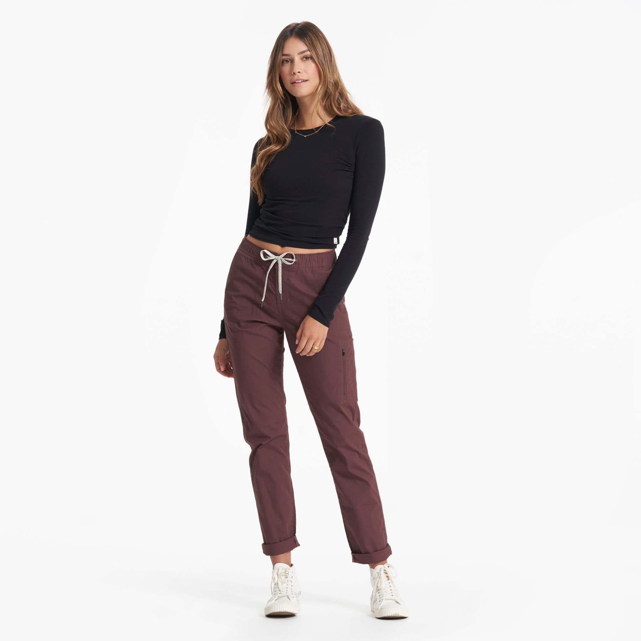 Womens Ripstop Pant - Long | Chestnut sold by Vuori product image thumbnail 6