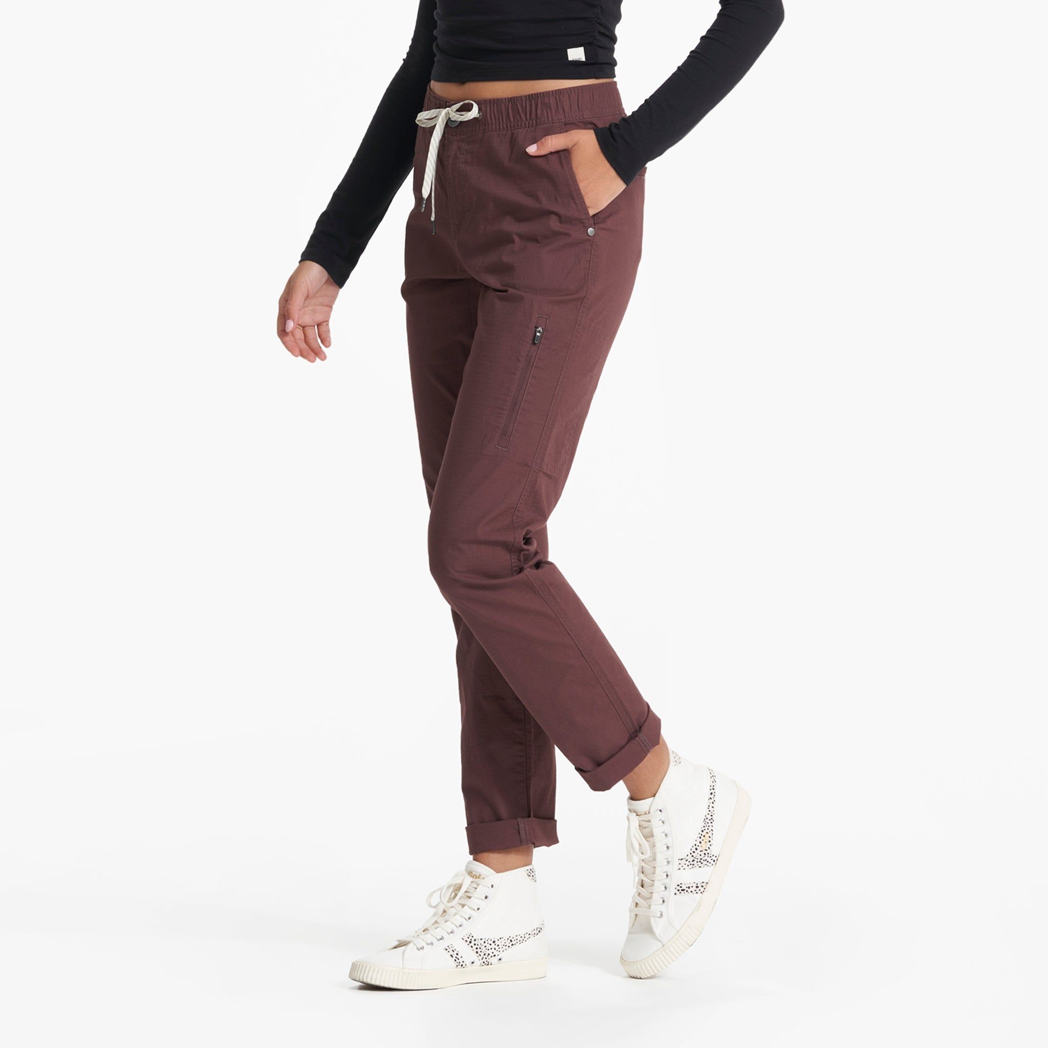Womens Ripstop Pant - Long | Chestnut sold by Vuori product image thumbnail 2