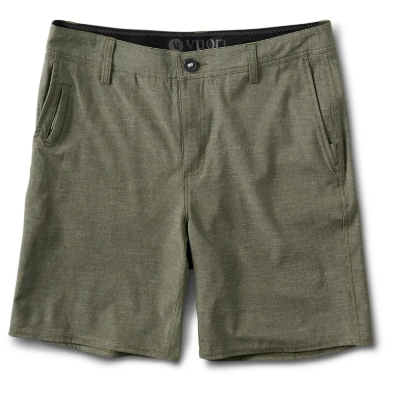 Maldive Short | Olive Textured Stripe made by Vuori