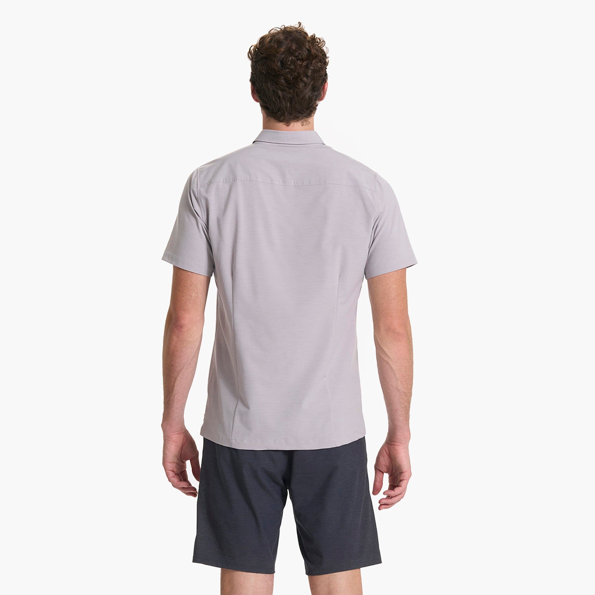 Short Sleeve Bridge Button Down | Fog sold by Vuori product image thumbnail 4