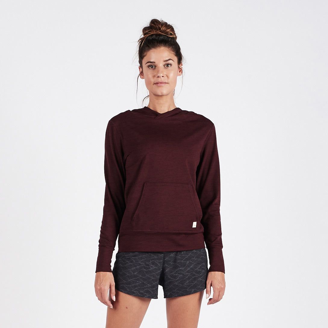Halo Performance Pullover | Bordeaux Heather sold by Vuori
