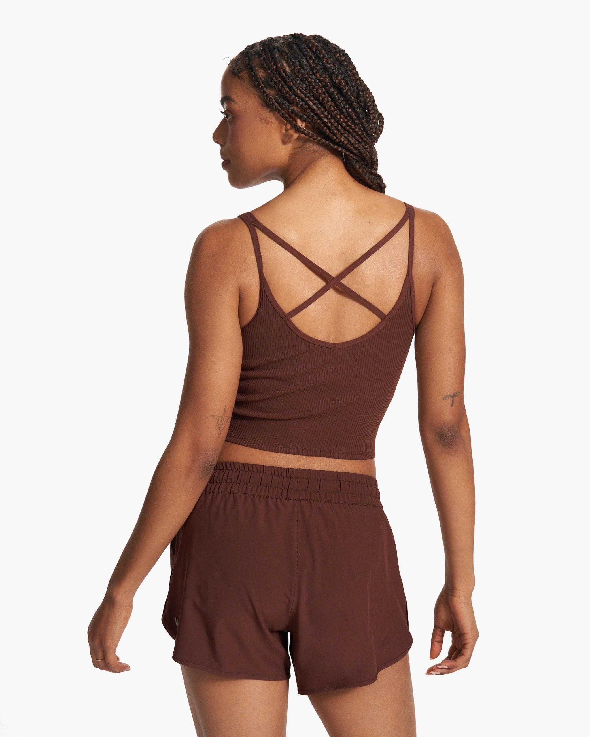 Rib Crop Tank | Mulberry sold by Vuori product image thumbnail 4