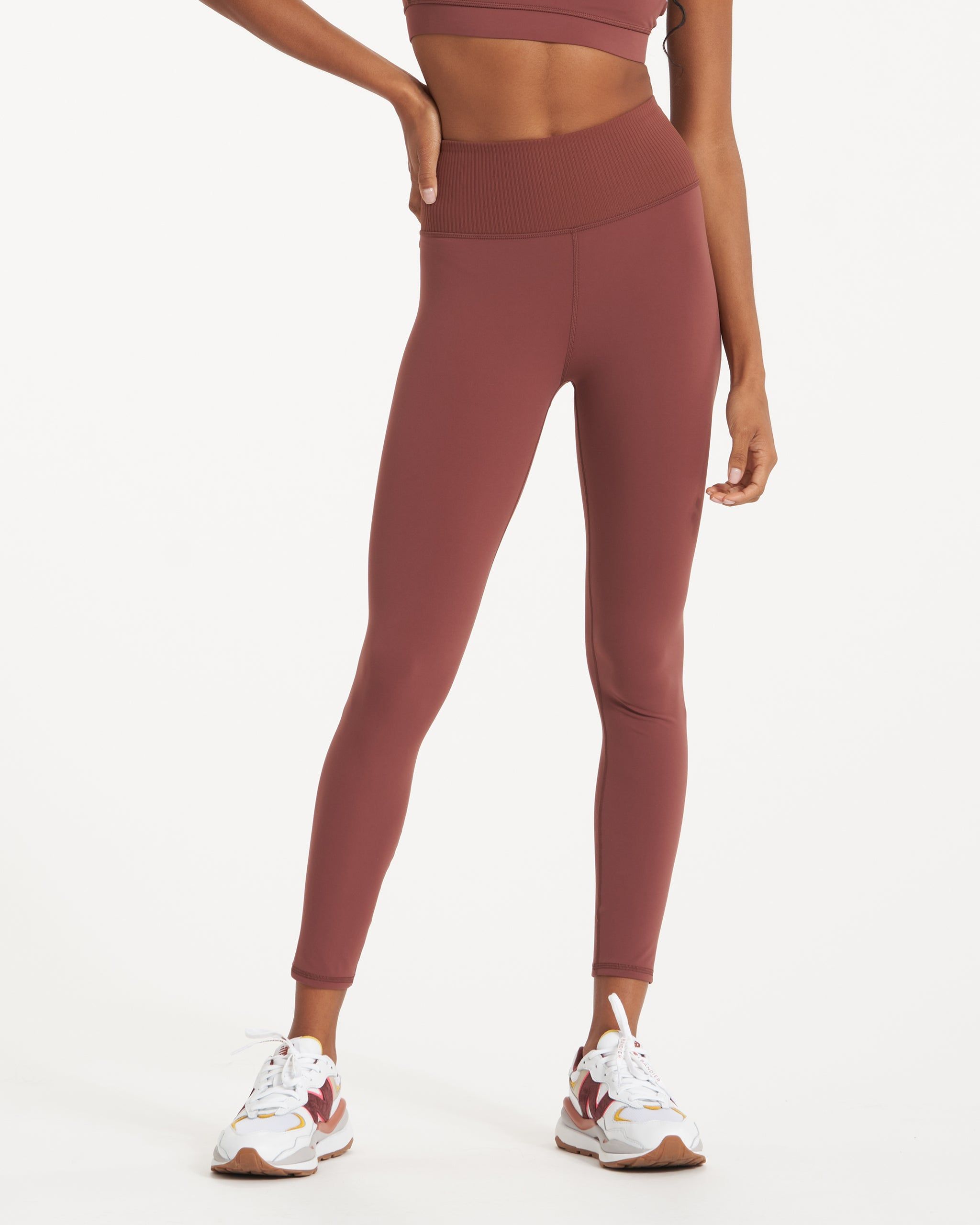 Rib Studio Legging | Cedar sold by Vuori