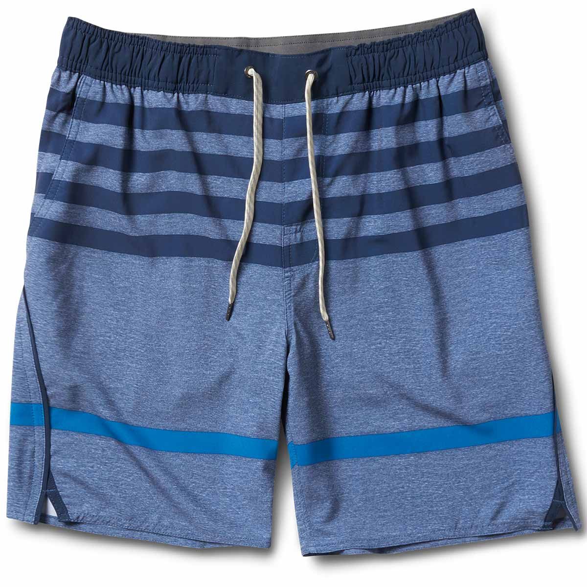Trail Short | Navy-Blue Stripe sold by Vuori