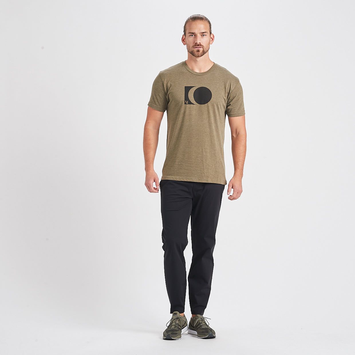 Eclipse Tee | Army Heather sold by Vuori product image thumbnail 3