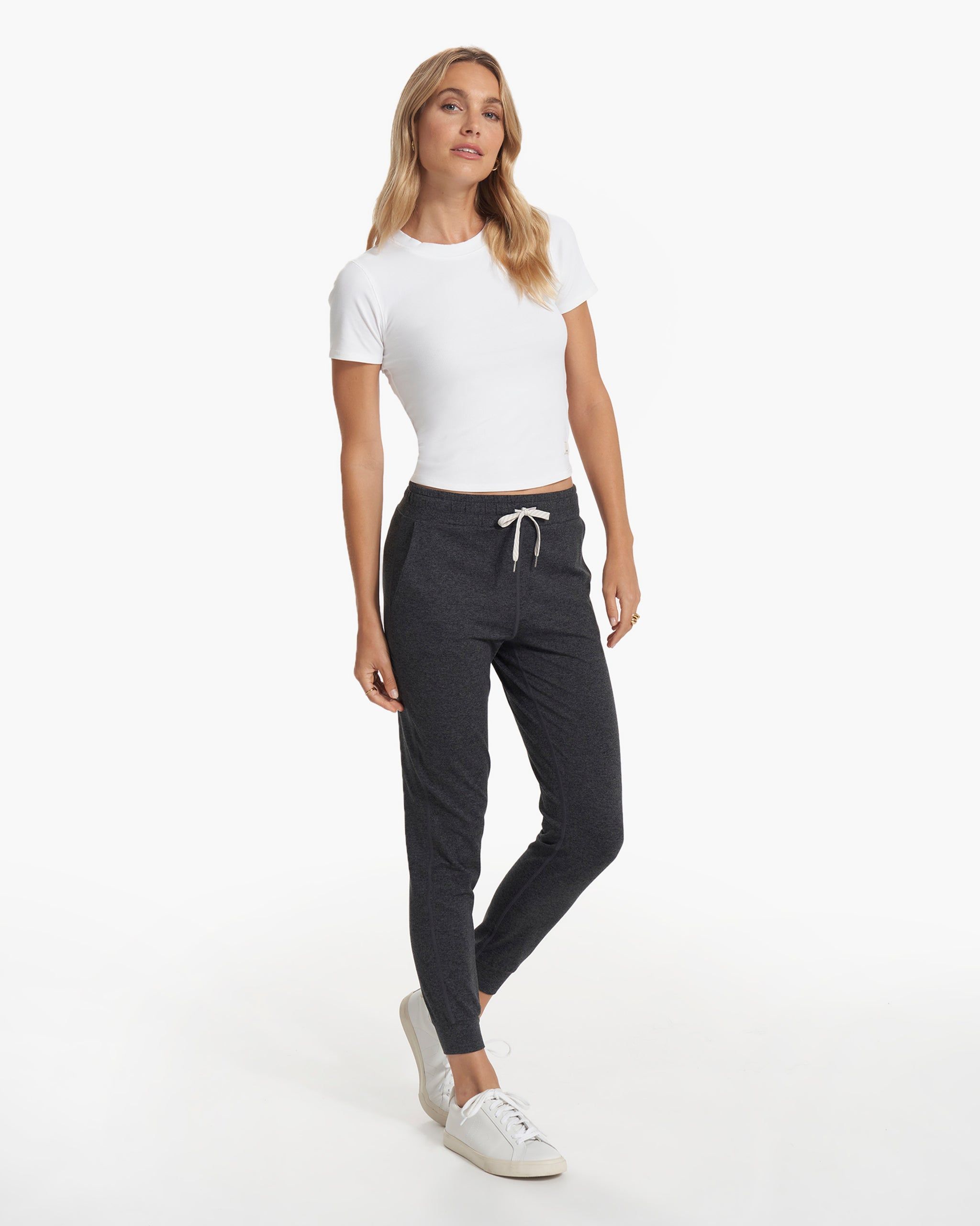 Pose Fitted Tee | White sold by Vuori product image thumbnail 6