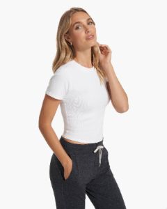 Pose Fitted Tee | White sold by Vuori