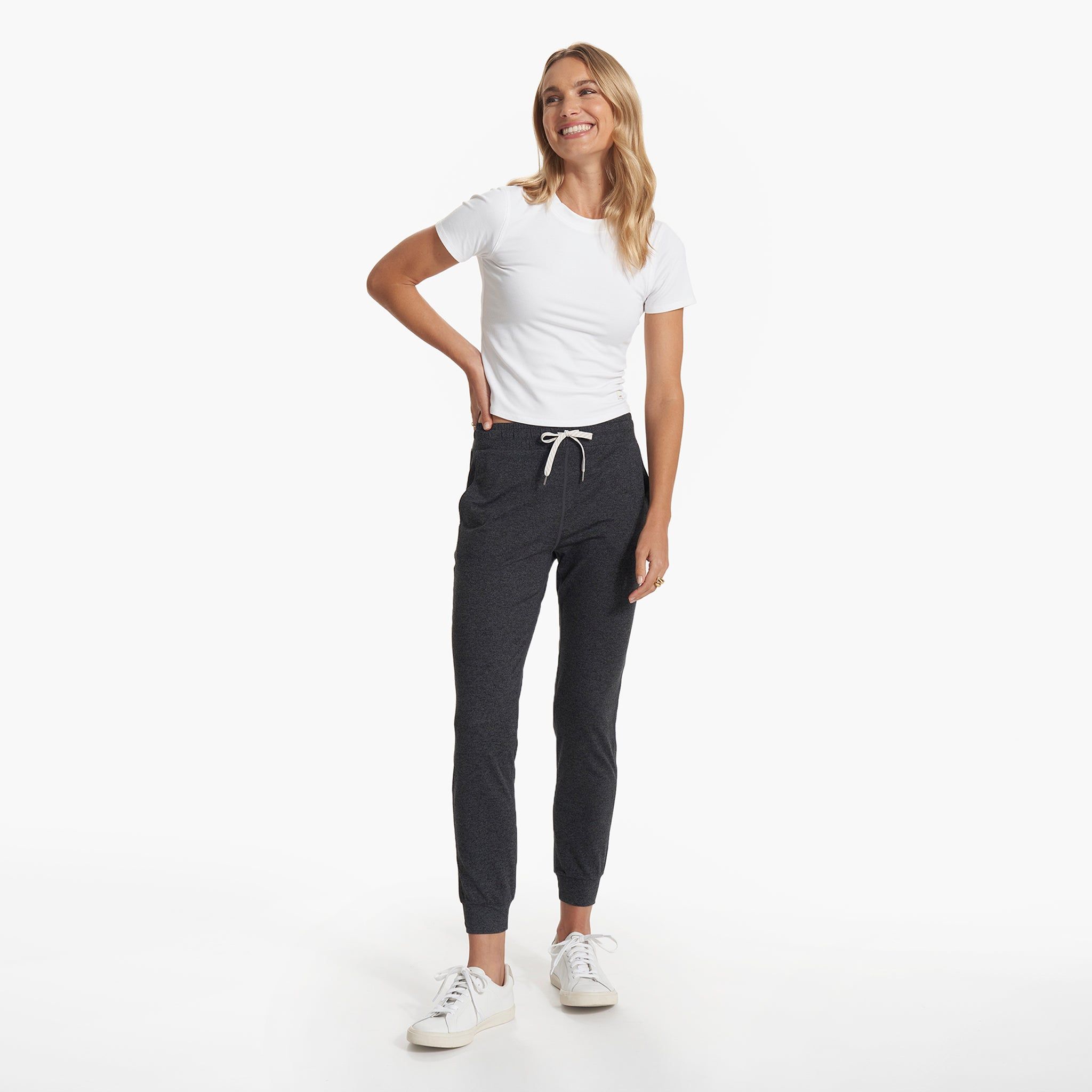 Mudra Fitted Tee | White sold by Vuori product image thumbnail 4