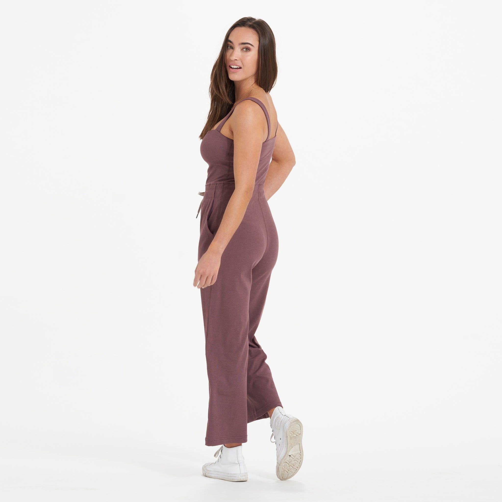 Pose Jumpsuit | Chestnut sold by Vuori product image thumbnail 5