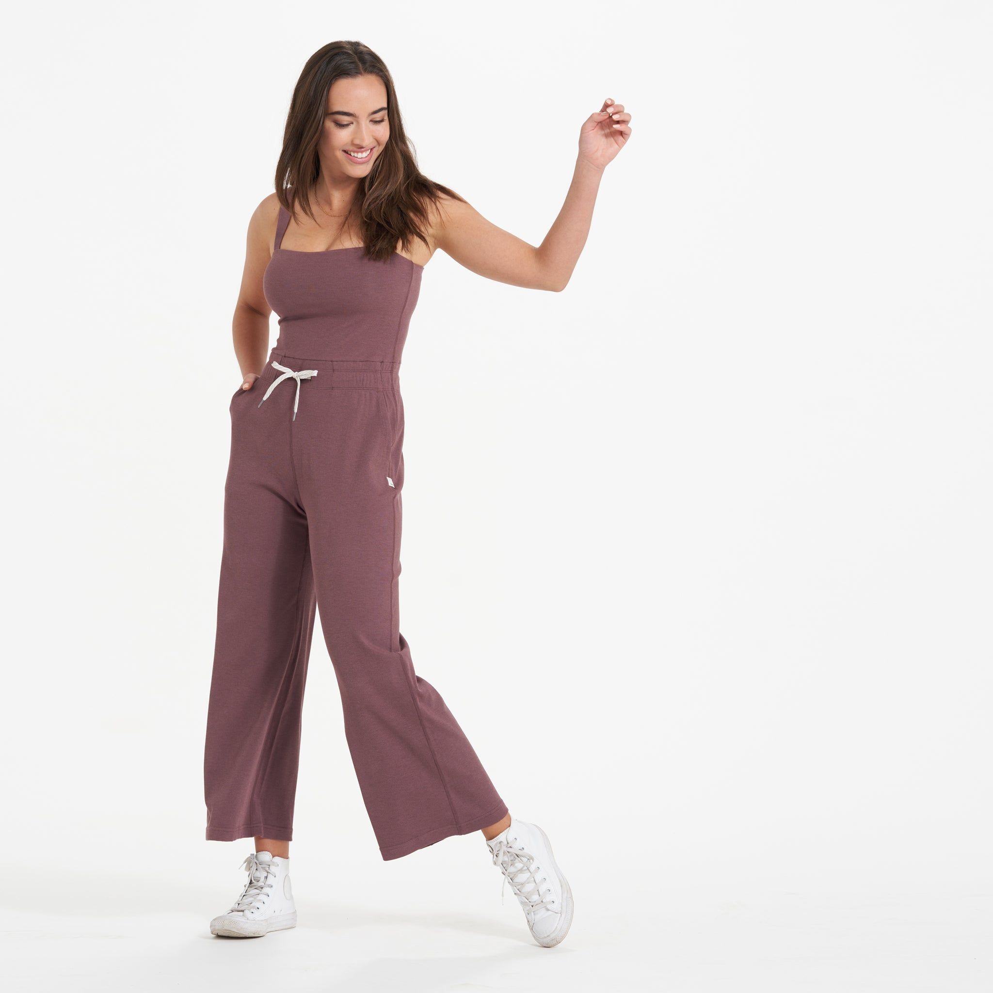 Pose Jumpsuit | Chestnut sold by Vuori product image thumbnail 3