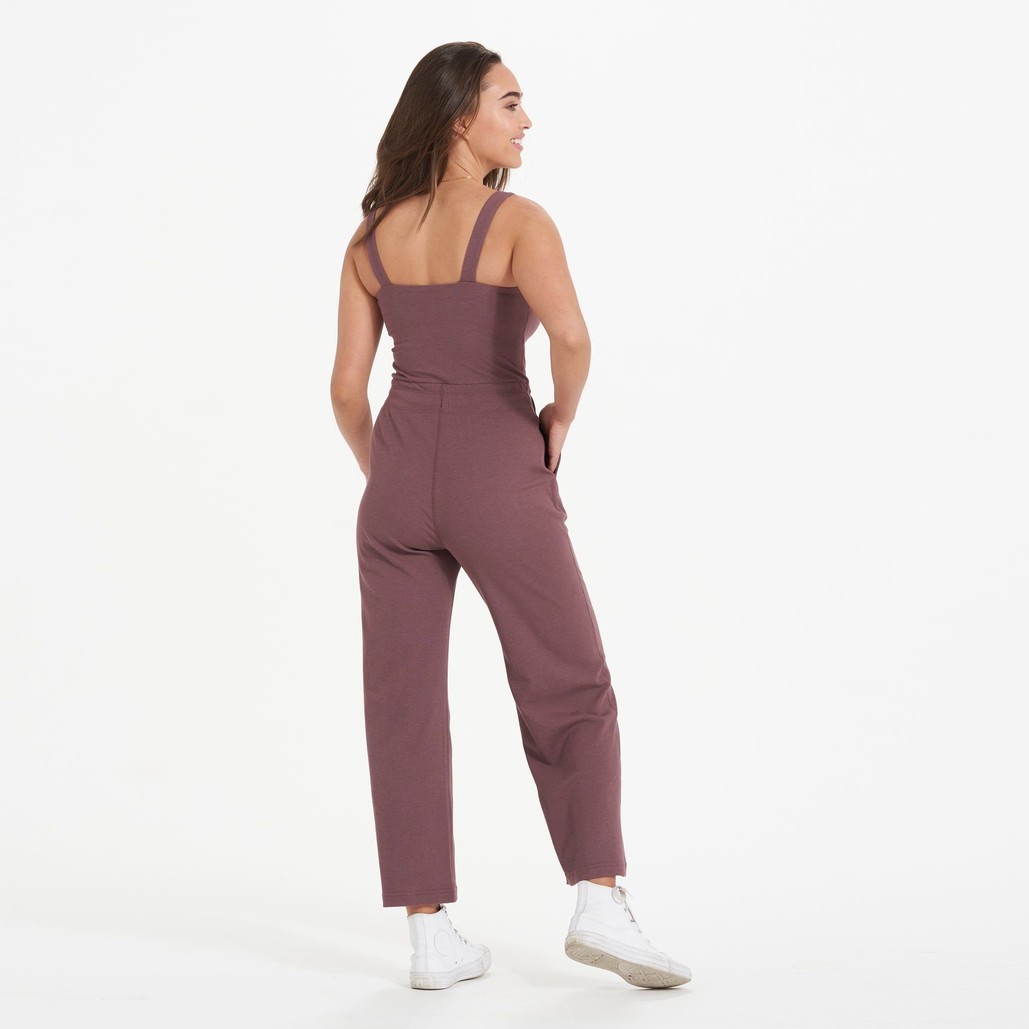 Pose Jumpsuit | Chestnut sold by Vuori product image thumbnail 6