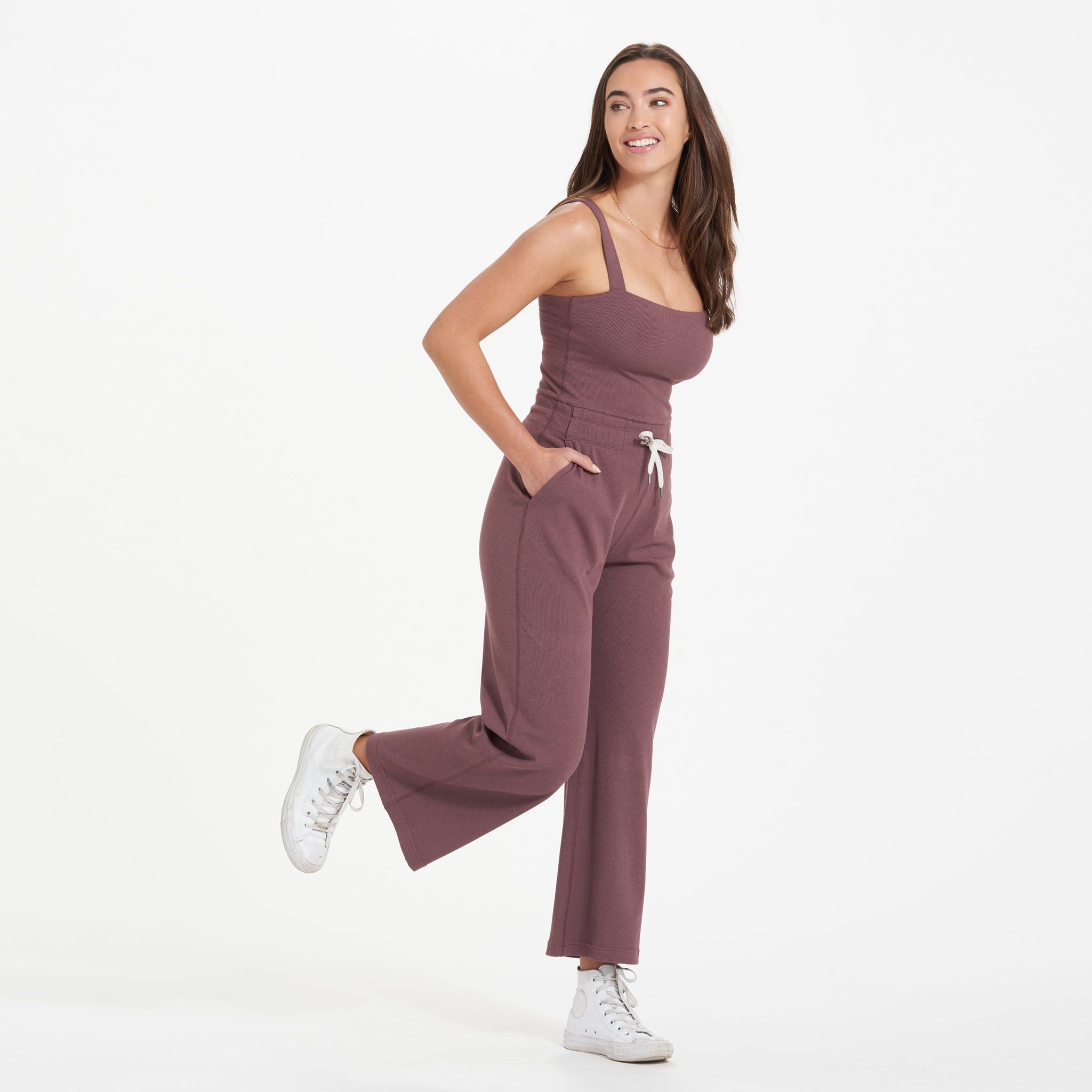 Pose Jumpsuit | Chestnut sold by Vuori product image thumbnail 4