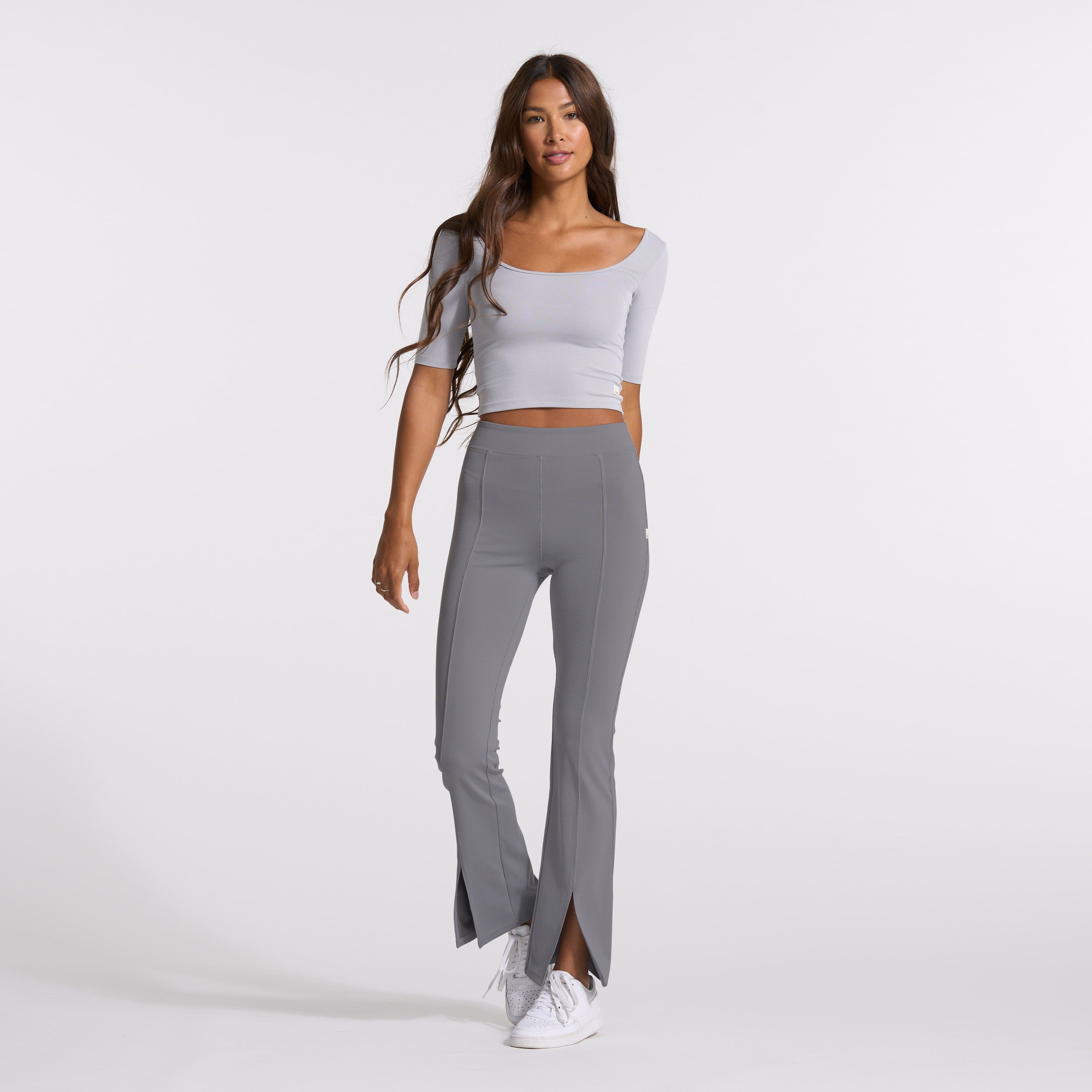 Lux Rib Avant Top | Pale Grey Heather sold by Vuori product image thumbnail 6