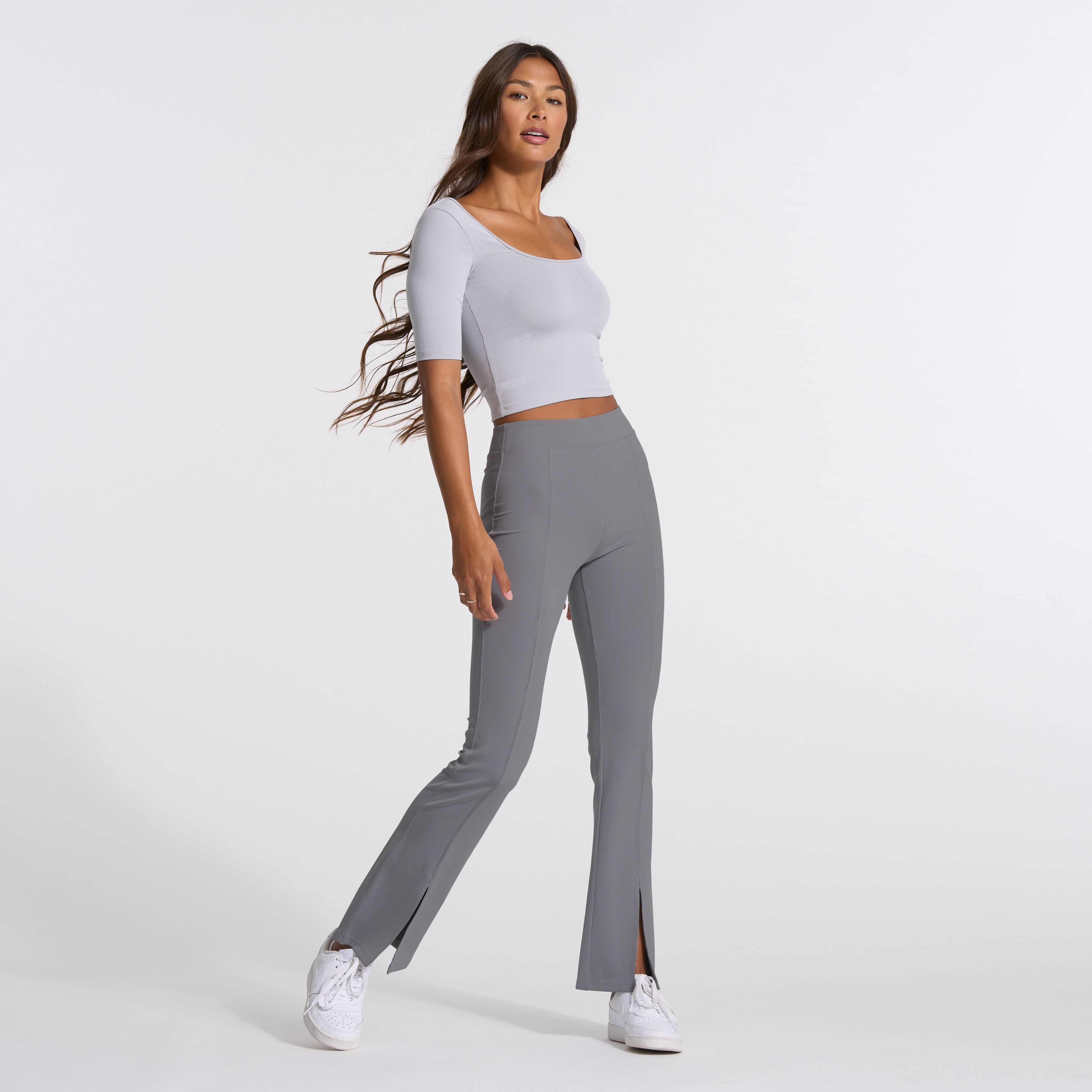 Lux Rib Avant Top | Pale Grey Heather sold by Vuori product image thumbnail 4