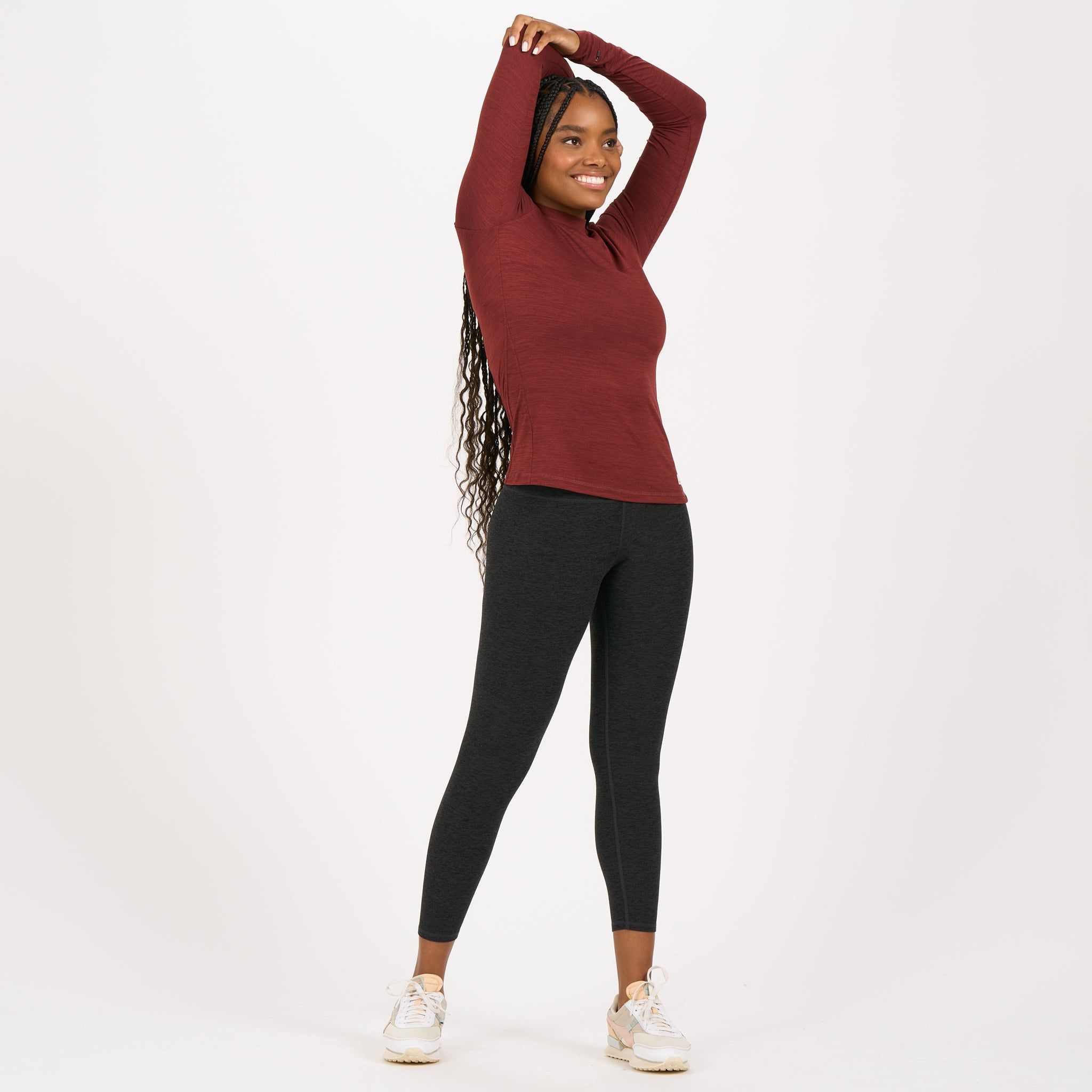 Long-Sleeve Lux Tee | Brick Heather sold by Vuori product image thumbnail 5