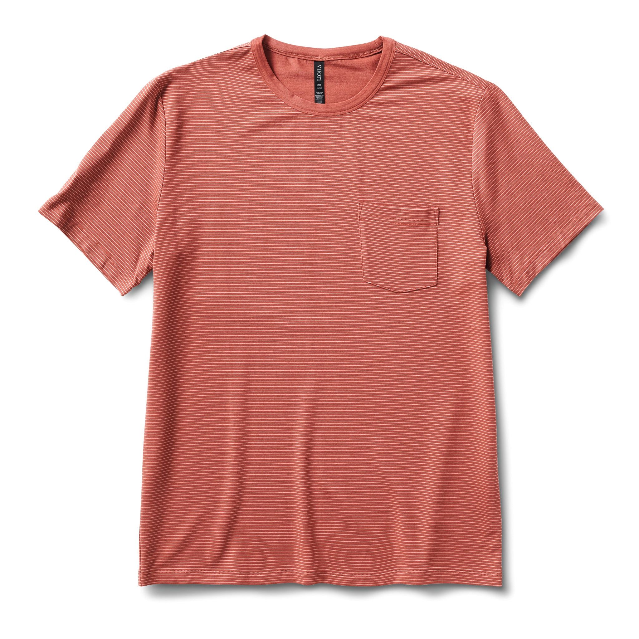 Linear Tech Tee | Red Clay sold by Vuori